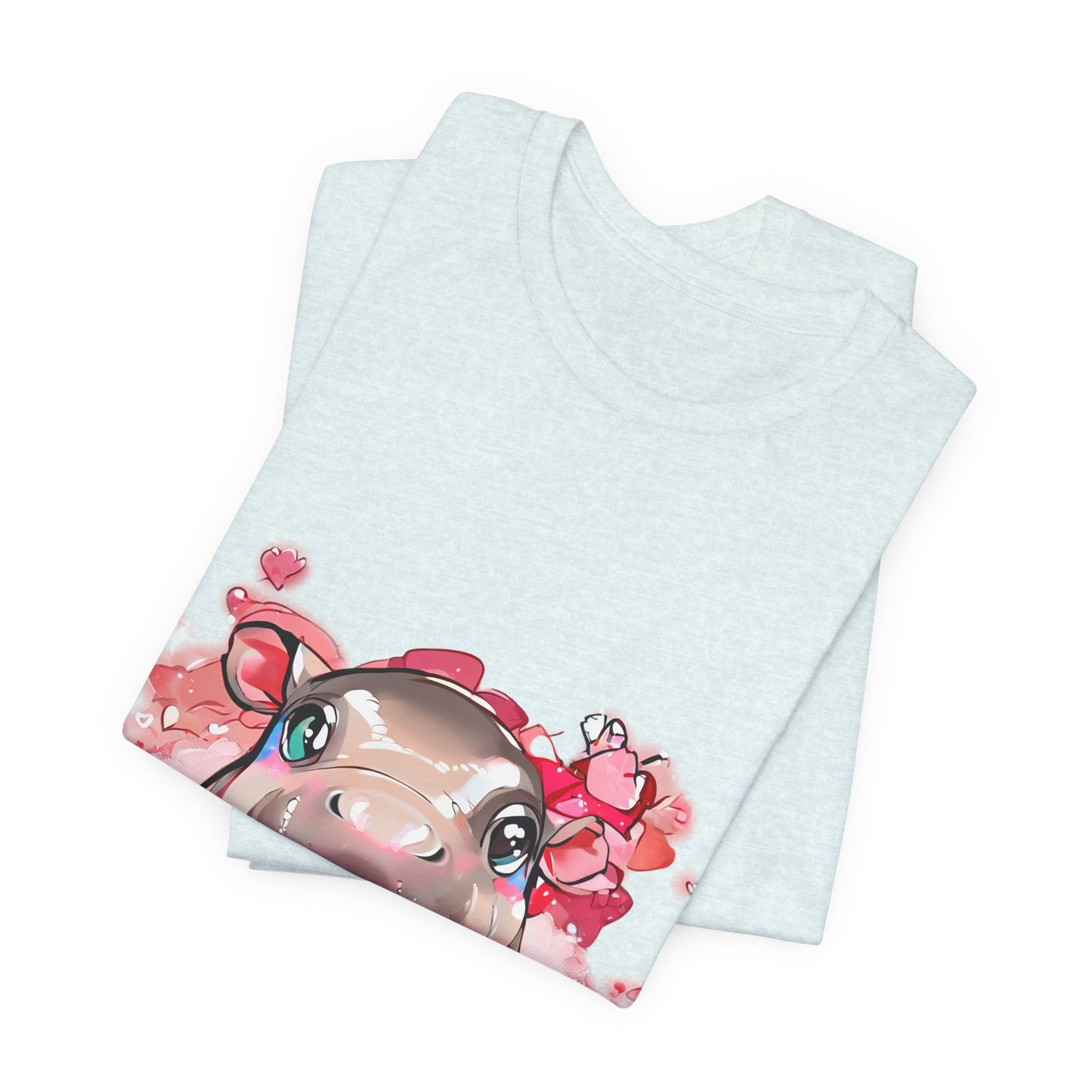 'Hippo Heart' Boyfriend Tee