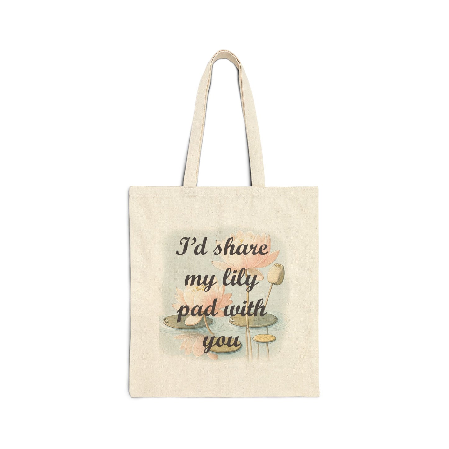 'Lilypad' Cotton Canvas Tote Bag