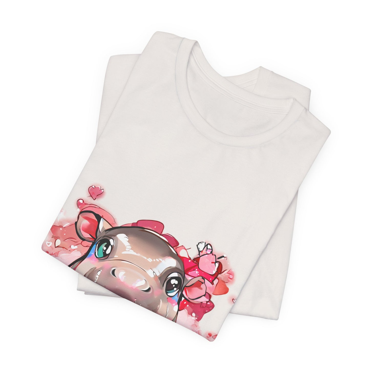 'Hippo Heart' Boyfriend Tee