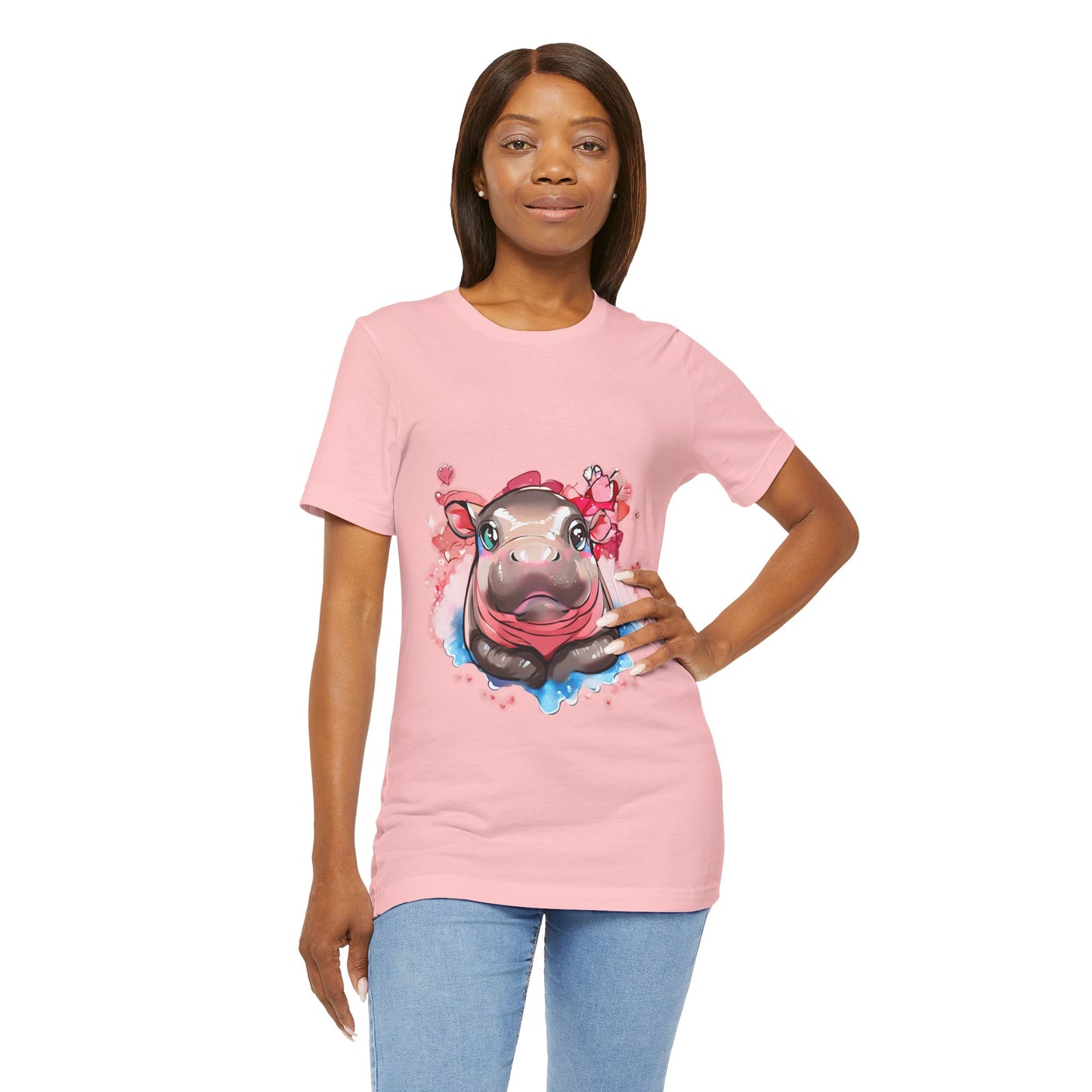 'Hippo Heart' Boyfriend Tee