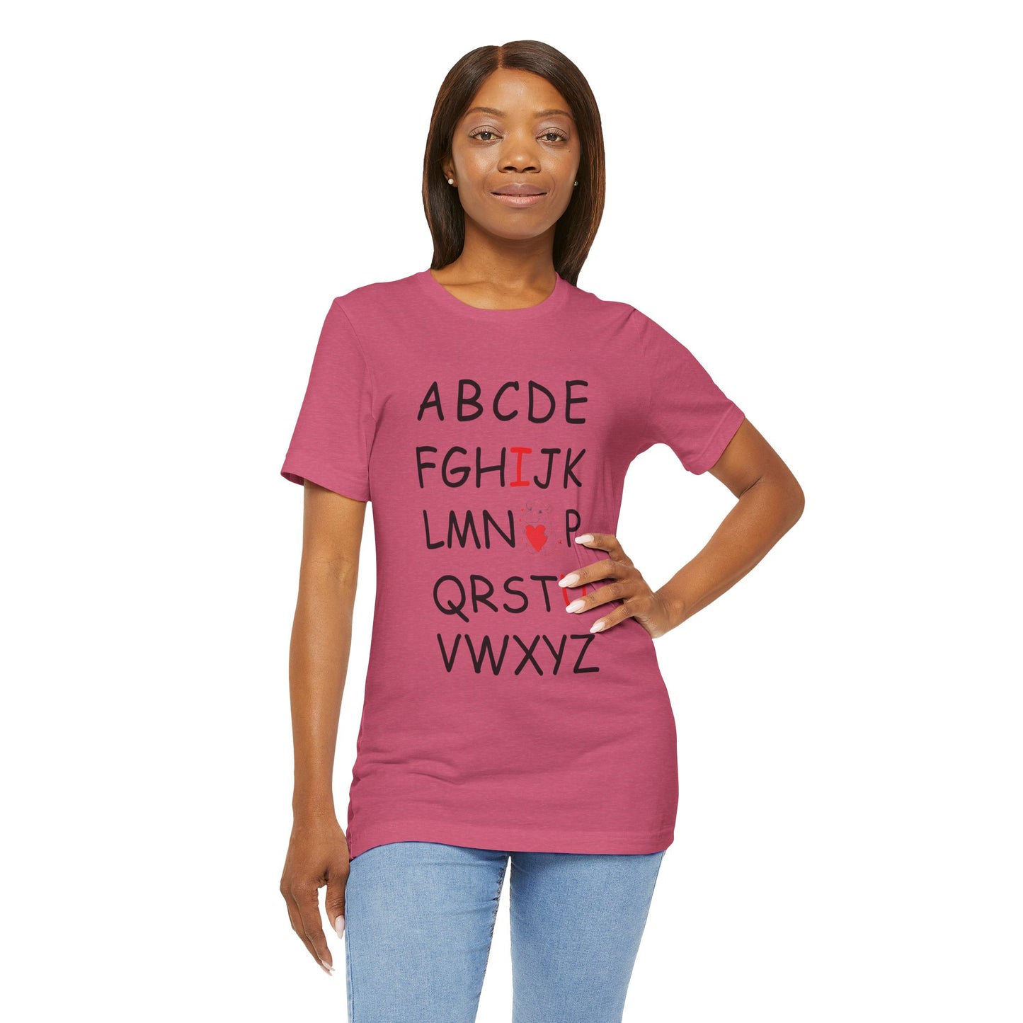 'ABC I Love You' Boyfriend Tee