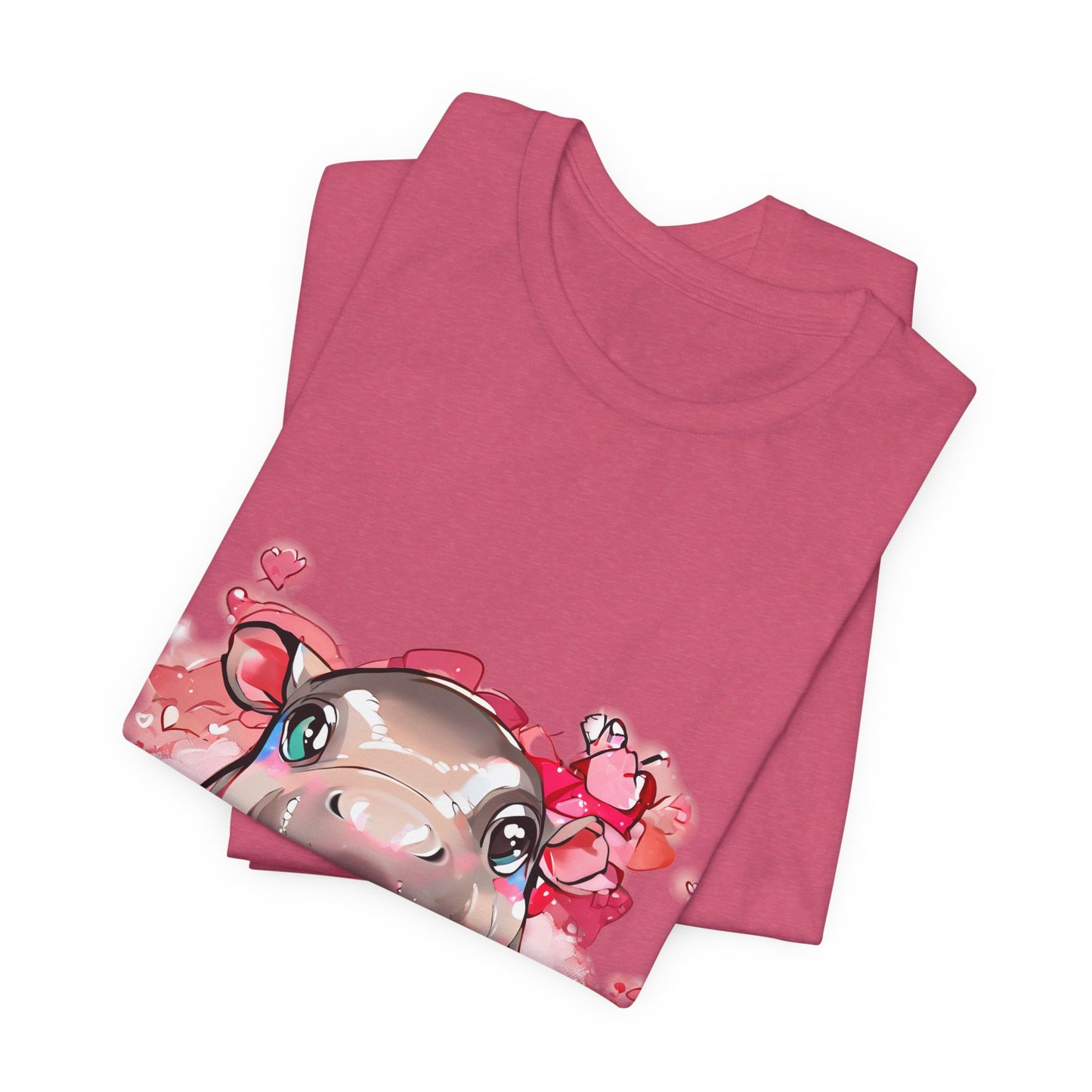 'Hippo Heart' Boyfriend Tee