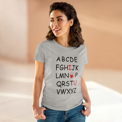 'ABC I love You' Comfy Cotton Tee