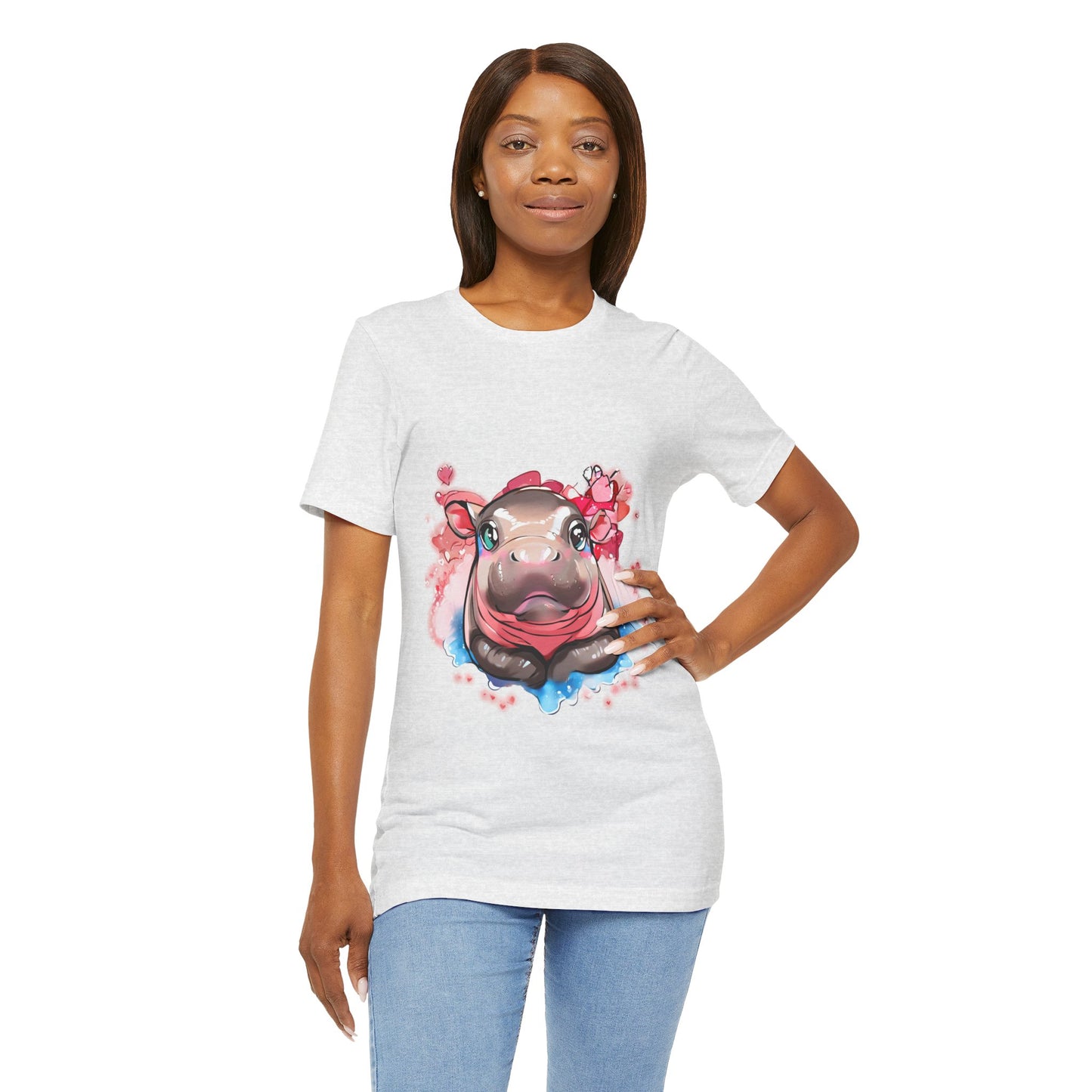 'Hippo Heart' Boyfriend Tee