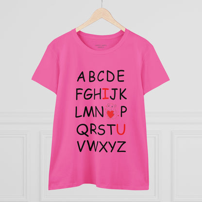 'ABC I love You' Comfy Cotton Tee