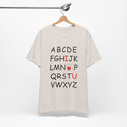 'ABC I Love You' Boyfriend Tee