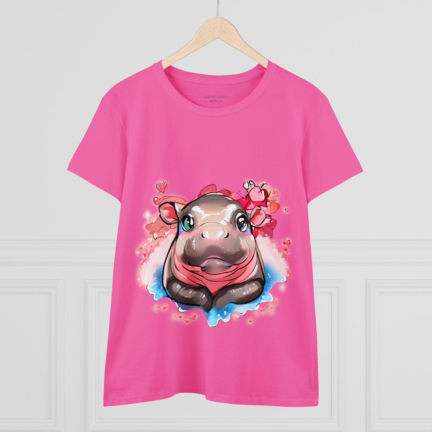 'Hippo Heart' Comfy Cotton Tee