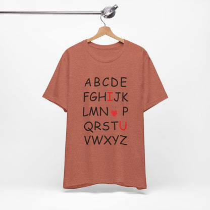'ABC I Love You' Boyfriend Tee