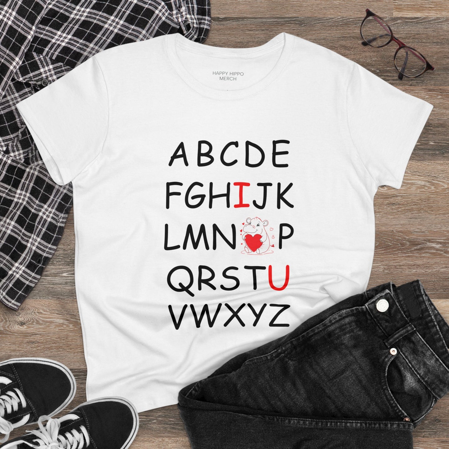 'ABC I love You' Comfy Cotton Tee