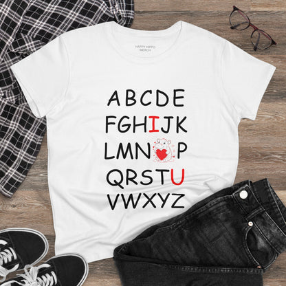 'ABC I love You' Comfy Cotton Tee