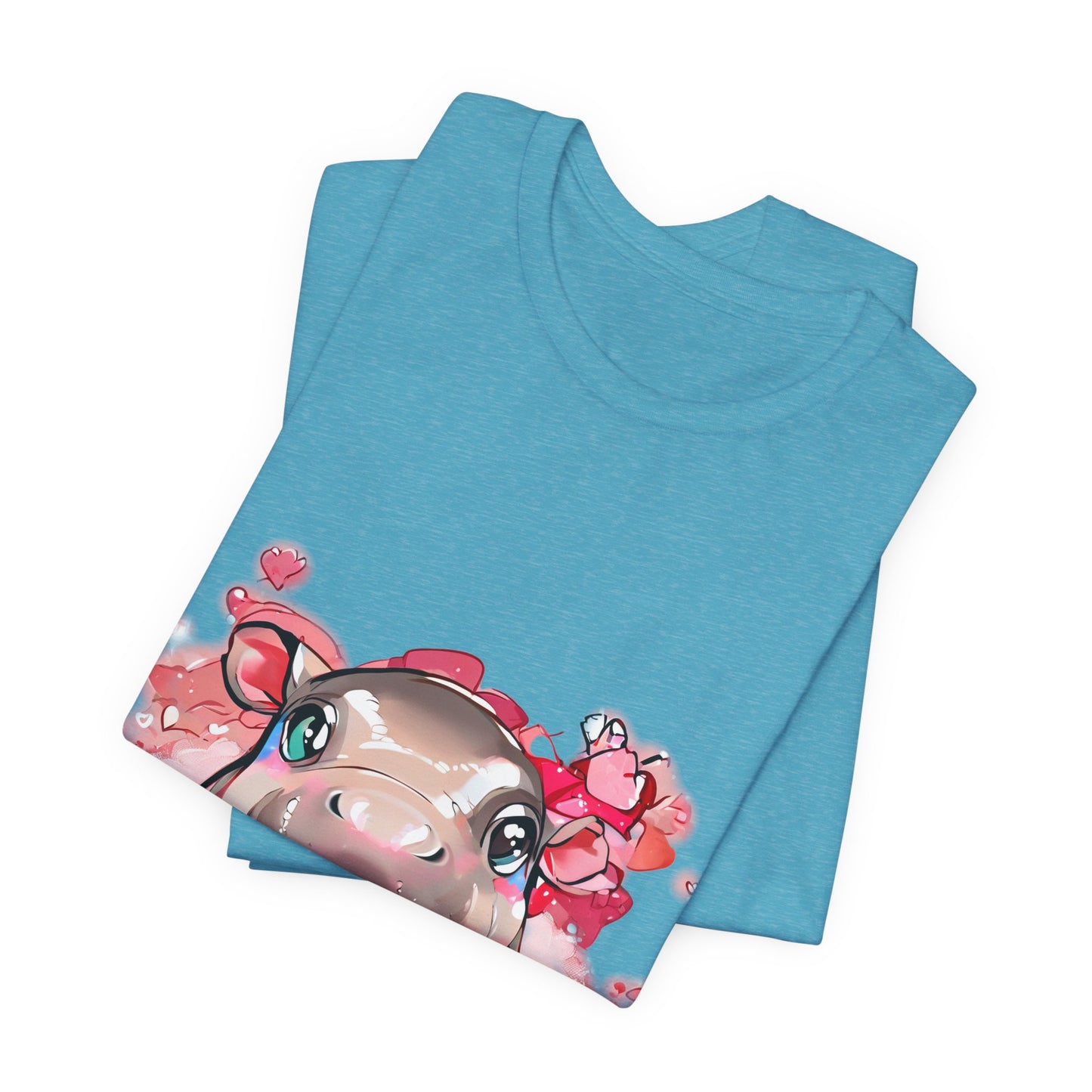 'Hippo Heart' Boyfriend Tee