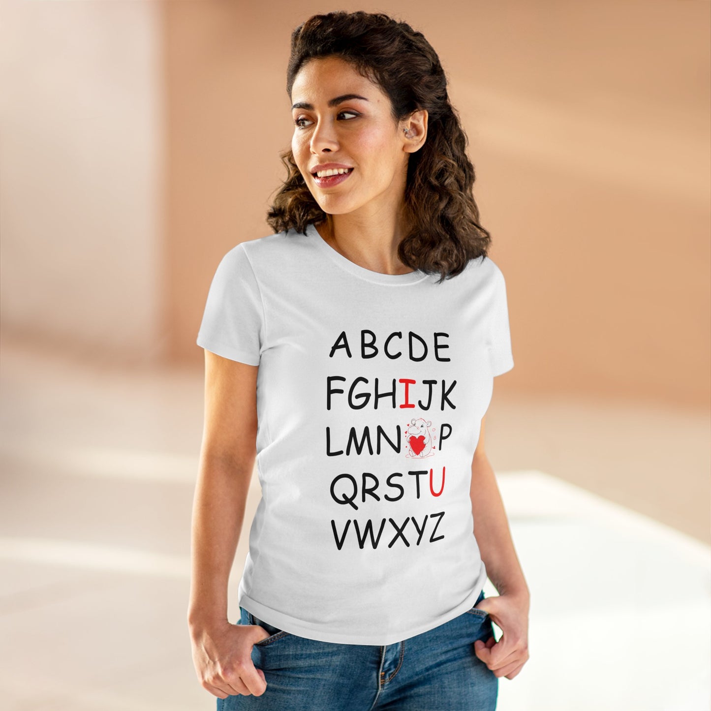 'ABC I love You' Comfy Cotton Tee