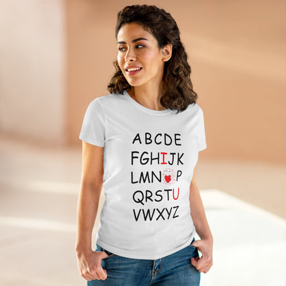 'ABC I love You' Comfy Cotton Tee