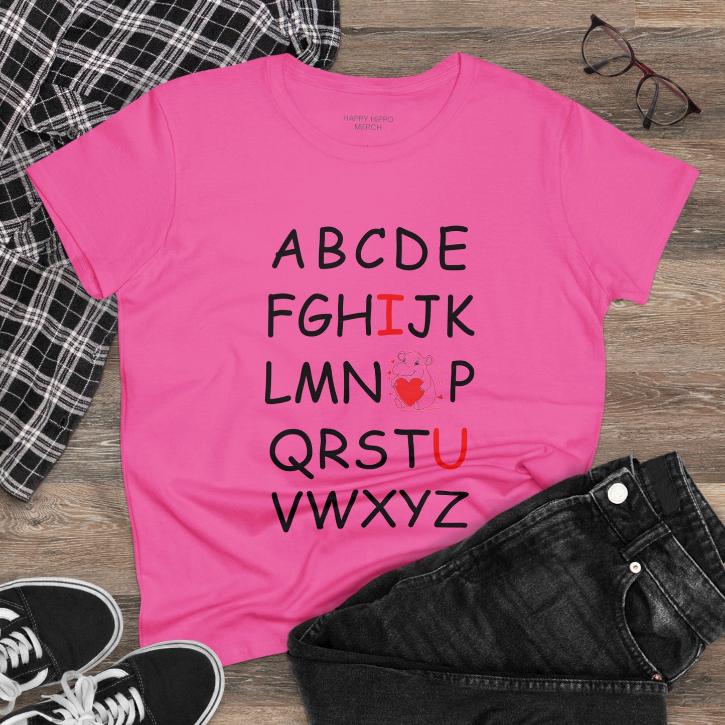 'ABC I love You' Comfy Cotton Tee