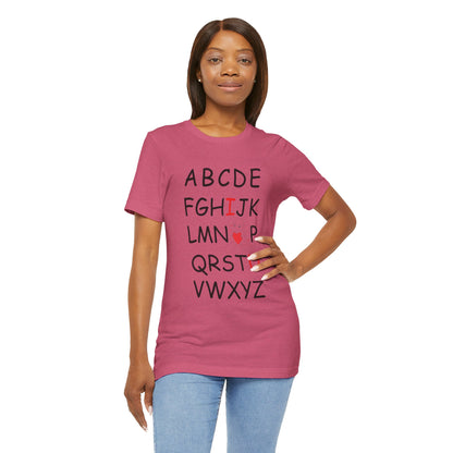 'ABC I Love You' Boyfriend Tee