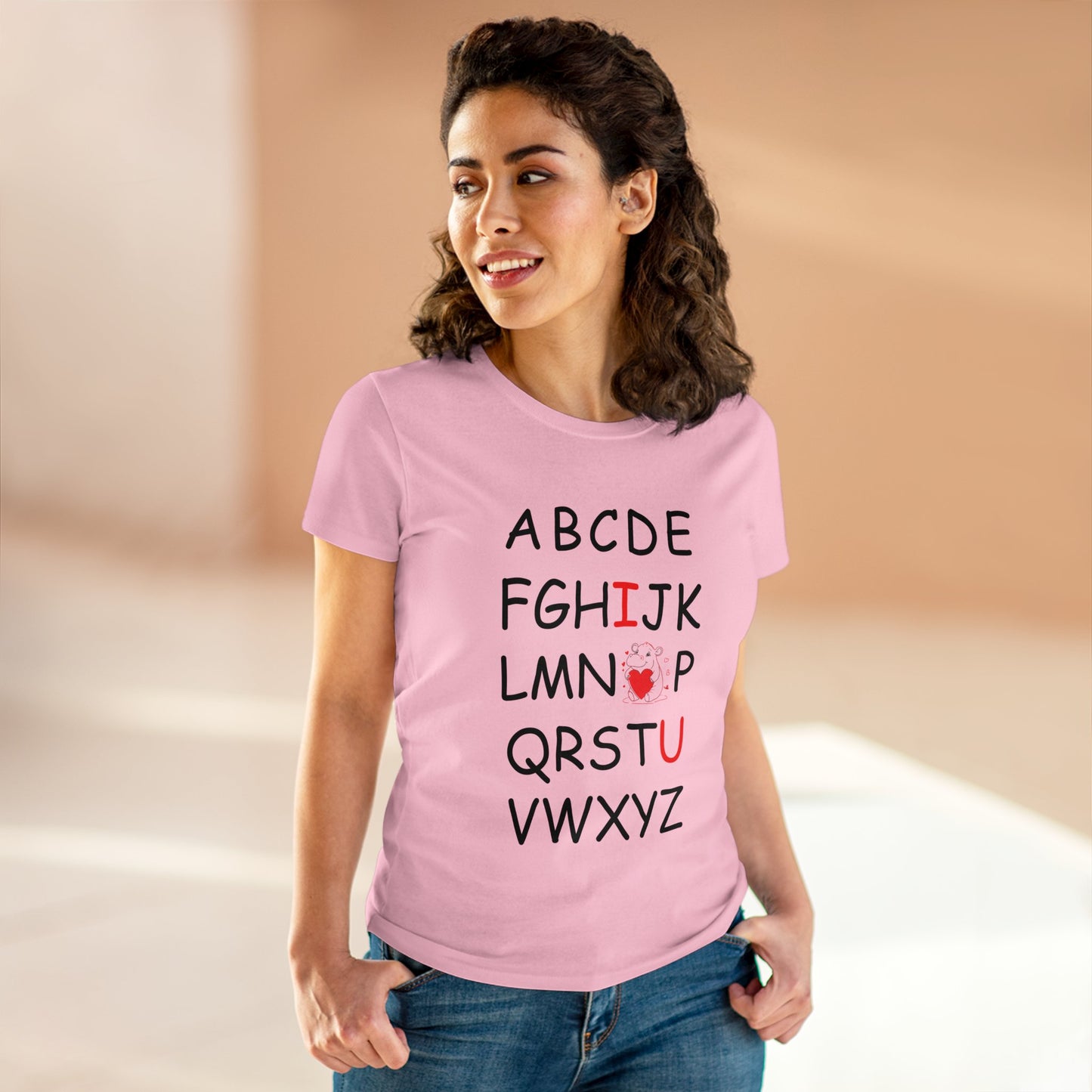 'ABC I love You' Comfy Cotton Tee