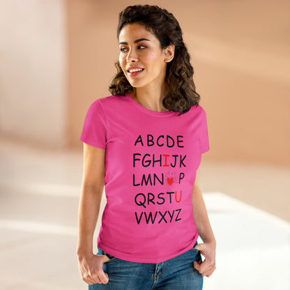 'ABC I love You' Comfy Cotton Tee