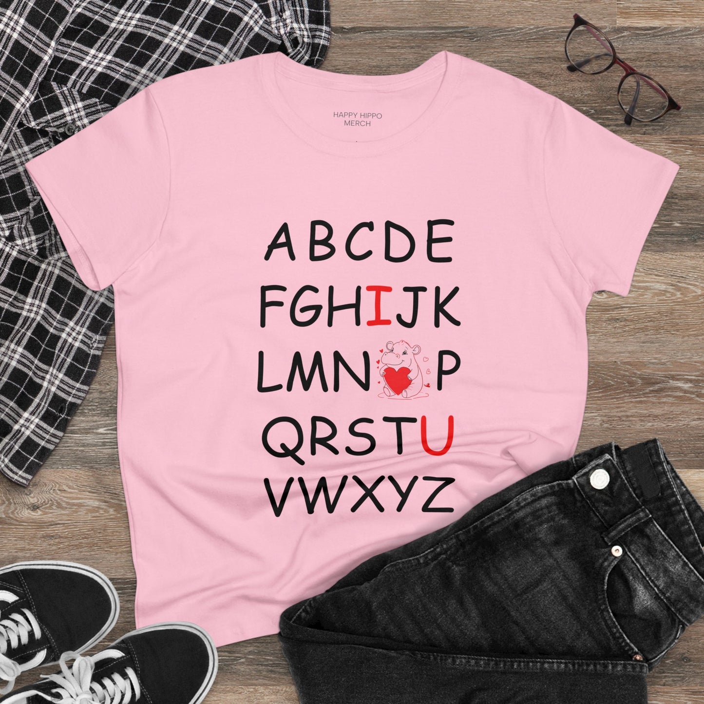 'ABC I love You' Comfy Cotton Tee